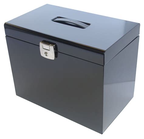 lockable metal box file|lockable metal document box.